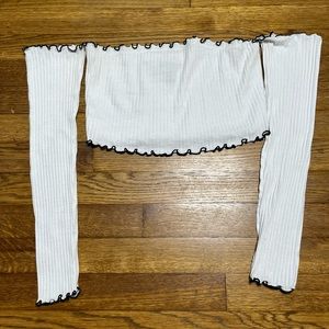 Cute tube top with sleeve just for you